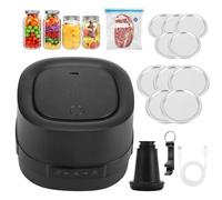 Wowlela Electric Mason Jar Vacuum Sealer,3 in 1 Cordless Vacuum Sealer Machine with Wide & Regular Mouth Mason Lids/Vacuum Bags/Seal Containers,Rechargeable Portable Vacuum Sealer Kit for Food Storage