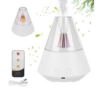 Wowlela Essential Oil Diffuser, 150ml Aromatherapy Diffuser Ultrasonic Cool Mist Humidifier with Remote Control, 2 Fog Modes LED Lights, Waterless Automatic Off Protection,for Home,Bedroom,Office,Yoga