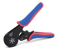 Wowlela Wire Ferrule Crimping Tool, 0.08-16mm² Hexagonal Ferrule Crimping Tool, AWG 30-5 Self-Adjustable Ratchat Ferrule Terminals Crimper for Wire Terminals Cables End-Sleeves