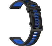 Wownadu 20mm Quick Release Watch Strap Compatible for Garmin Vivoactive 5/3, Venu, Venu 2 Plus/Sq/Sq 2, Strap Women Men Wristband for Vivomove 3/Trend/Sport/Style Black Blue
