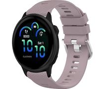 Wownadu 20mm Watch Strap Compatible for Garmin Vivoactive 6/5/3 Straps, Replacement Silicone Band Compatible for Polar Ignite 3/2/1, Unite/Pacer, Lilac (No Watch)