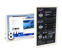 WOWNOVA 8 Inch LCD Screen Inside PC Case Screen (Desktop Mode Added), 1 Click 1 Cable to Get Started Computer Temperature Display Monitor, Sensor Panel for Inside PC Case with Screen (White)