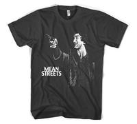 wowoAOreww Mean Streets Robert De NIRO Harvey Keitel Unisex T Shirt Colours Black