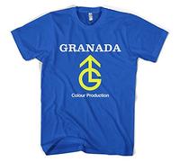 wowoAOreww New Retro Granada Studios TV Unisex T-Shirt Colours Blue