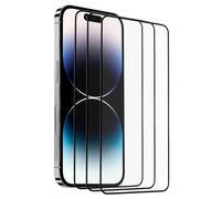 WOWOONE 3 Pack Phone Screen Protector for iPhone 15 [6.1 inch] Anti Static No Bubbles [9H Hardness] HD Clear Tempered Glass Film Case Friendly