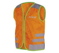 WOWOW - Kids Orange Hi Vis Reflective School Safety Gilet Vest with Pockets