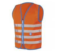 WOWOW - Kids Orange Hi Vis Reflective Vest | Cycling Walking Outdoor Gilet