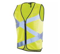 WOWOW - Mens Ladies Crossroad Yellow Hi Vis Reflective Cycling Vest