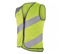 WOWOW - Mens Ladies Roadie Yellow Hi Vis Reflective Cycling Vest with Pockets