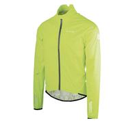 WOWOW - Mens Ladies Yellow Hi Vis Reflective Cycling Jacket with Extended Back