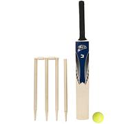 Wowow Toys Junior Cricket Set | Size 3 Wooden Cricket Bat Set | Kids Cricket Sports Training Set | Outdoor Sports Equipment | Garden Games for Kids Camping and Holiday Games| Ages 3+