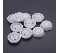 WOWOWO 10pcs One-way Degassing PE Valve With Filter Exhaust Ventilation Vent Coffee Bag