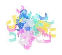 WOWOWO 50pcs Colorful Sewing Thread Holder Bobbin Clips Small Clamp Tool for Embroidery