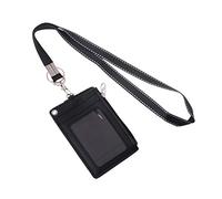 WOWOWO Business Credit Card ID Badge Coin Purse Holder Neck Strap Lanyard Keychain