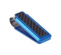WOWOWO Men's Business Wallet Stainless Steel Carbon Fiber Money Clip Credit Card Holder