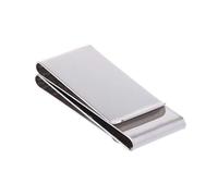 WOWOWO Stainless Steel Slim Double-sided Money Clip Purse Wallet Credit Card ID Holder
