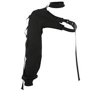 WOWOWO Women One Shoulder Reflective Top Short Neck Irregular Buckle T-Shirt Shrug