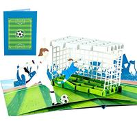 WOWPAPERART Girl Soccer Player - 3D Pop Up Greeting Card for All Occasions - Birthday, Love, Congrats, Good Luck, Sports, Retirement, Christmas, Congrats - Gifts for Family, Friends, Lovers