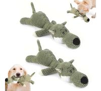 Wowpetsmart Invincible Chewanimals for Heavy Chewers, Wowpetsmart Dog Chew Toys, Durable Plush Dog Chew Toys with Interactive Squeaker, Soft & Cuddly for Dogs (Wolf 2pcs)