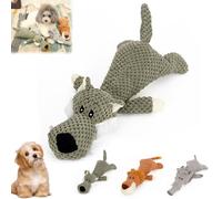 Wowpetsmart Invincible Chewanimals, Heavy Chewer Resistant Squeaky Dog Toys, Designed for Heavy Chewers (Wolf)