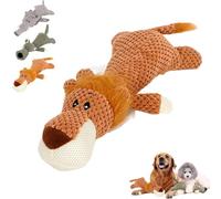 Wowpetsmart Invincible Chewanimals - Interactive Squeaky Dog Toys for Heavy Chewers, Toys for Small, Medium, Large Dogs (Lion)