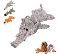 Wowpetsmart Invincible Chewanimals, Interactive Squeaky Dog Toys for Heavy Chewers, Toys for Small, Medium, Large Dogs (Elephant)