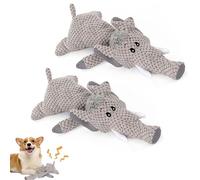 Wowpetsmart Invincible Chewanimals,Wowpetsmart Dog Toy,Chewanimal Dog Toy,Wowpetsmart for Heavy Chewers,Chewanimal - Wowpetsmart Resistant Squeaky Dog Chew Toys,Wowpetsmart Chew Animals (2pcs-5)