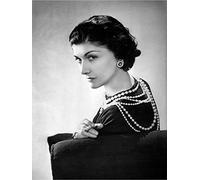 WowPosters Coco Chanel Portrait by Lipnitzki Poster Retro Wall Art Vintage Style Home Decor Print (21x30 cm)