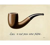WowPosters The Treachery of Images by Magritte Poster - 50x70 cm