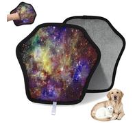 WowPrint Abstract Universe Space Pet Hair Removal Glove for Cat Dog Space Stars Reusable Electrostatic Pet Hair Gloves Brush Tool for Couch Clothing Carpet Furniture Car Seat 2 Pack