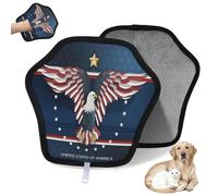 WowPrint America Eagle Pet Hair Removal Glove for Cat Dog Eagle Flag Reusable Electrostatic Pet Hair Gloves Brush Tool for Couch Clothing Carpet Furniture Car Seat 1 Pack