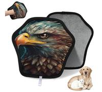WowPrint Animal Eagle Print Pet Hair Removal Glove for Cat Dog Reusable Electrostatic Pet Hair Gloves Brush Tool for Couch Clothing Carpet Furniture Car Seat 1 Pack