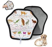 WowPrint Animal Food Web Diagram Pet Hair Removal Glove for Cat Dog Animal Reusable Electrostatic Pet Hair Gloves Brush Tool for Couch Clothing Carpet Furniture Car Seat 1 Pack