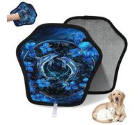 WowPrint Art Flower Dolphins Pet Hair Removal Glove for Cat Dog Reusable Electrostatic Pet Hair Gloves Brush Tool for Couch Clothing Carpet Furniture Car Seat 1 Pack