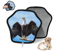 WowPrint Bald Eagle Pet Hair Removal Glove for Cat Dog Animal Eagle Reusable Electrostatic Pet Hair Gloves Brush Tool for Couch Clothing Carpet Furniture Car Seat 2 Pack