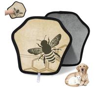 WowPrint Bee Old Honeycomb Hive Pet Hair Removal Glove for Cat Dog Honeybee Bee Reusable Electrostatic Pet Hair Gloves Brush Tool for Couch Clothing Carpet Furniture Car Seat 2 Pack