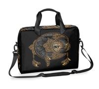 WowPrint Boho Magic Moon Sun Laptop Sleeve Boho Laptop Computer Handbag Briefcase Messenger Carrying Case Bag Shoulder Strap for 13-16 In