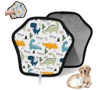 WowPrint Cartoon Dinosaur Funny Pet Hair Removal Glove for Cat Dog Colorful Dinosaur Reusable Electrostatic Pet Hair Gloves Brush Tool for Couch Clothing Carpet Furniture Car Seat 1 Pack