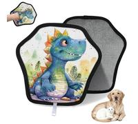 WowPrint Cartoon Funny Dinosaur Pet Hair Removal Glove for Cat Dog Reusable Electrostatic Pet Hair Gloves Brush Tool for Couch Clothing Carpet Furniture Car Seat 1 Pack