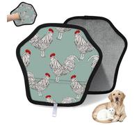 WowPrint Chicken Animal Cock Pet Hair Removal Glove for Cat Dog Reusable Electrostatic Pet Hair Gloves Brush Tool for Couch Clothing Carpet Furniture Car Seat 1 Pack