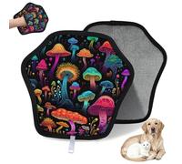 WowPrint Colorful Magic Mushroom Pet Hair Removal Glove for Cat Dog Reusable Electrostatic Pet Hair Gloves Brush Tool for Couch Clothing Carpet Furniture Car Seat 1 Pack