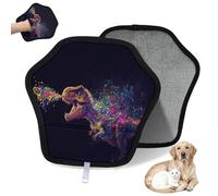WowPrint Colorful T-rex Dinosaur Pet Hair Removal Glove for Cat Dog Reusable Electrostatic Pet Hair Gloves Brush Tool for Couch Clothing Carpet Furniture Car Seat 1 Pack