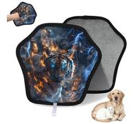 WowPrint Cool Fierce Tiger Pet Hair Removal Glove for Cat Dog Reusable Electrostatic Pet Hair Gloves Brush Tool for Couch Clothing Carpet Furniture Car Seat 1 Pack