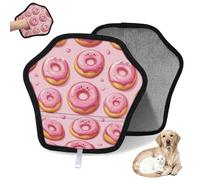 WowPrint Cute Cartoon Donut Pet Hair Removal Glove for Cat Dog Reusable Electrostatic Pet Hair Gloves Brush Tool for Couch Clothing Carpet Furniture Car Seat 1 Pack