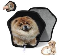 WowPrint Cute Chow Dog Pet Hair Removal Glove for Cat Dog Dog Reusable Electrostatic Pet Hair Gloves Brush Tool for Couch Clothing Carpet Furniture Car Seat 1 Pack