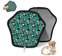 WowPrint Cute French Bulldog Pet Hair Removal Glove for Cat Dog Dog Bulldog Reusable Electrostatic Pet Hair Gloves Brush Tool for Couch Clothing Carpet Furniture Car Seat 1 Pack