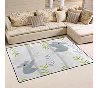 WowPrint Cute Koala Bear Area Rug Washable Lightweight for Kitchen Dining Room Living Room Bedroom Home Decor, 152 x 99 cm