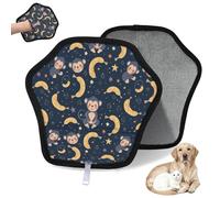 WowPrint Cute Monkey Pet Hair Removal Glove for Cat Dog Reusable Electrostatic Pet Hair Gloves Brush Tool for Couch Clothing Carpet Furniture Car Seat 1 Pack