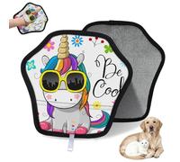 WowPrint Cute Unicorn Pet Hair Removal Glove for Cat Dog Cool Cartoon Reusable Electrostatic Pet Hair Gloves Brush Tool for Couch Clothing Carpet Furniture Car Seat 1 Pack