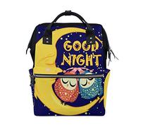 WowPrint Diaper Tote Bag Cute Bird Galaxy Moon Nappy Bag Large Capacity Organiser Multifunction Travel Backpack for Baby Care
